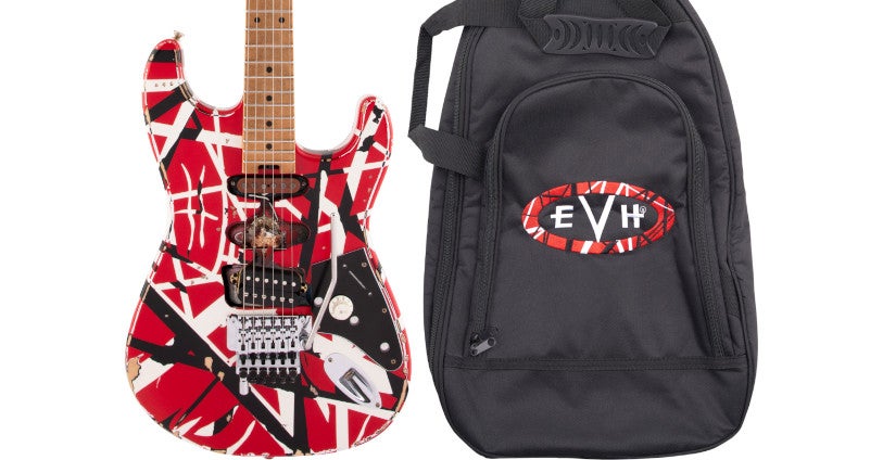 The EVH Frankie + Free Wolfgang Striped Series Gig Bag!