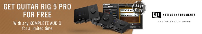 Free GUITAR RIG 5 PRO with Native Instruments Interfaces!