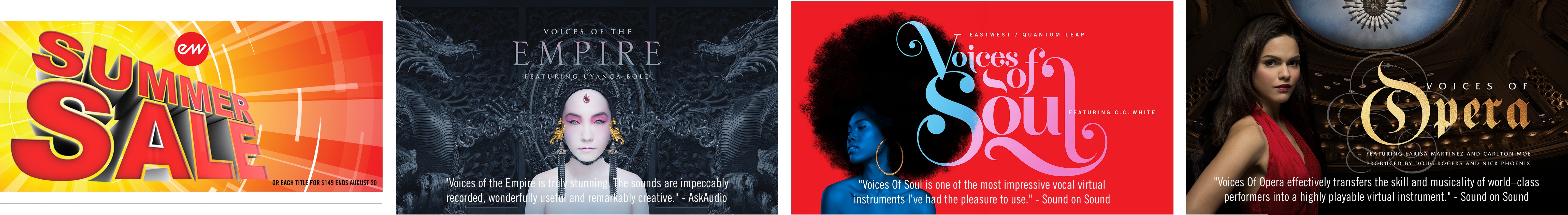 EastWest Flash Sale on Voice series